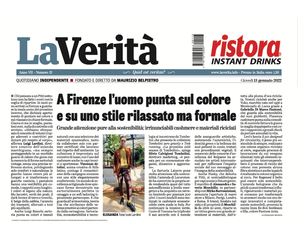 LA VERITA' - A FIRENZE L'UOMO PUNTA SUL COLORE E SU UNO STILE RILASSATO MA FORMALE