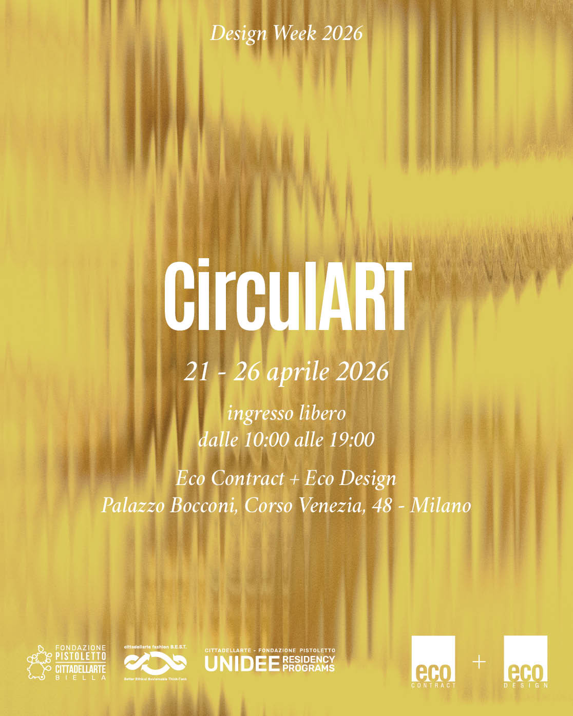 CirculART 4.0 alla Milano Design Week 2026: quando arte, design e industria costruiscono il futuro della circolarità