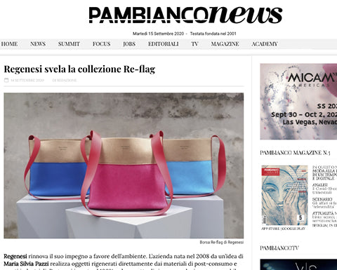 PAMBIANCONEWS · REGENESI SVELA LA COLLEZIONE RE-FLAG